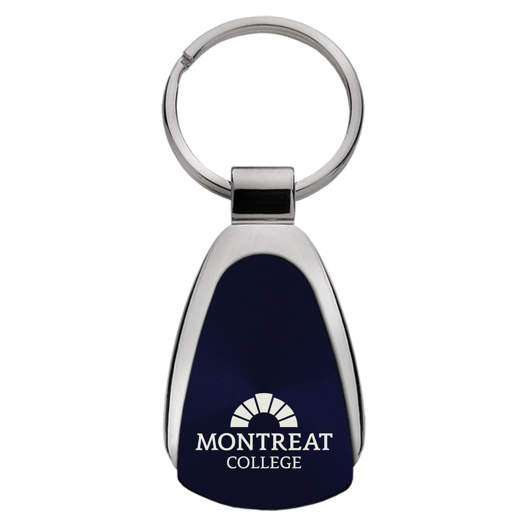 CD Effect Teardrop Key Chain, Navy