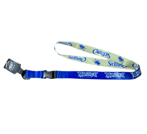 Sublimated Lanyard Reversable, Blue and Gold
