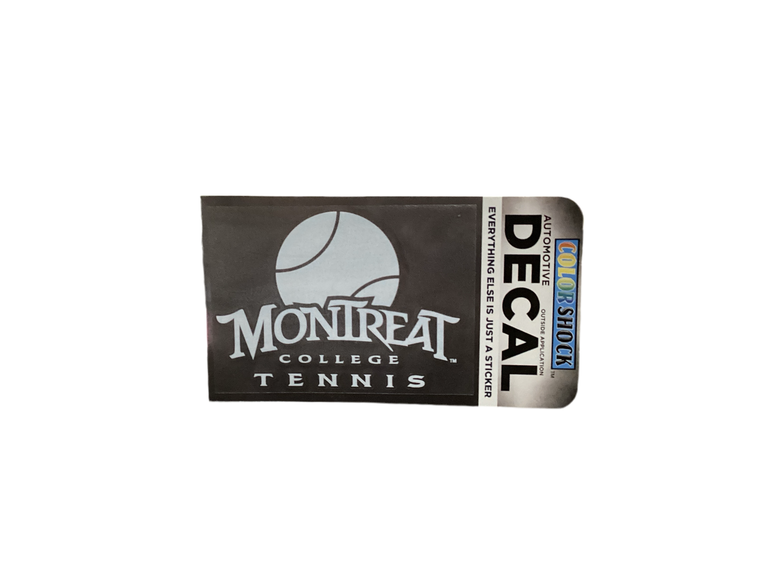Tennis Automotive Decal | White