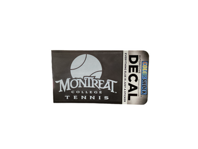 Tennis Automotive Decal, White