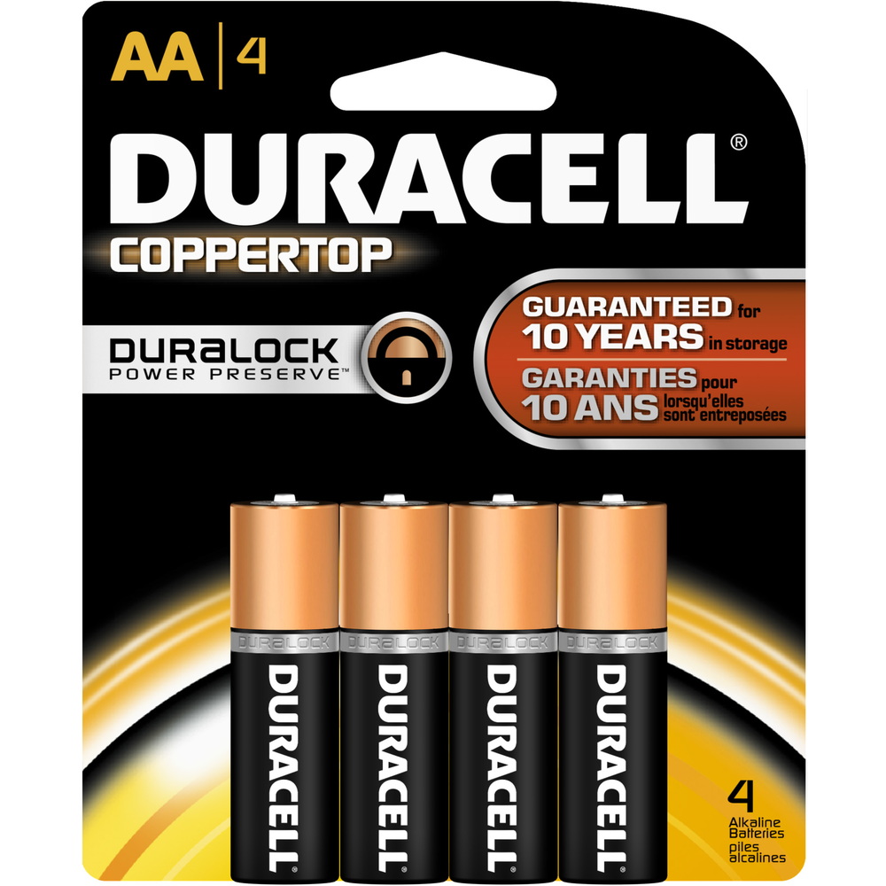 Coppertop Alkaline Batteries AA 4Pk