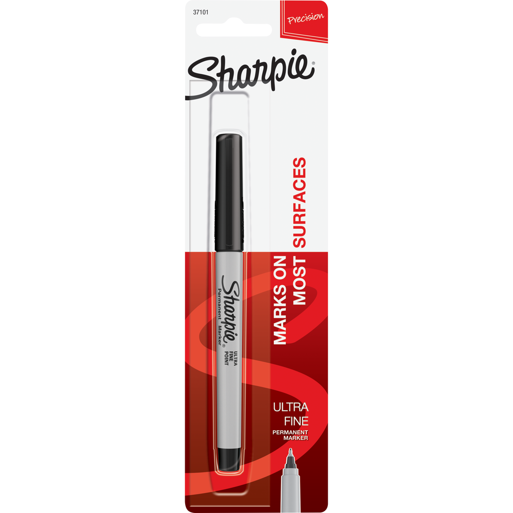 Sharpie Permanent Marker | Black Ultra Fine 1Pk BP