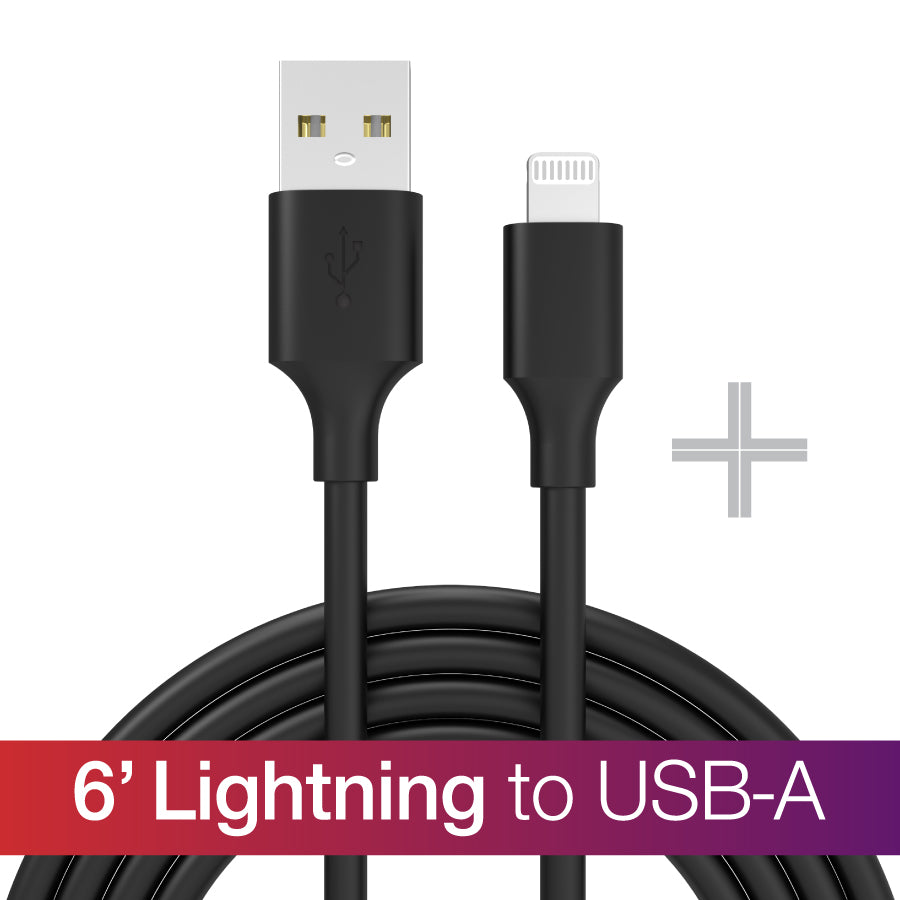 6' Lightning to USB-A | Black MFi