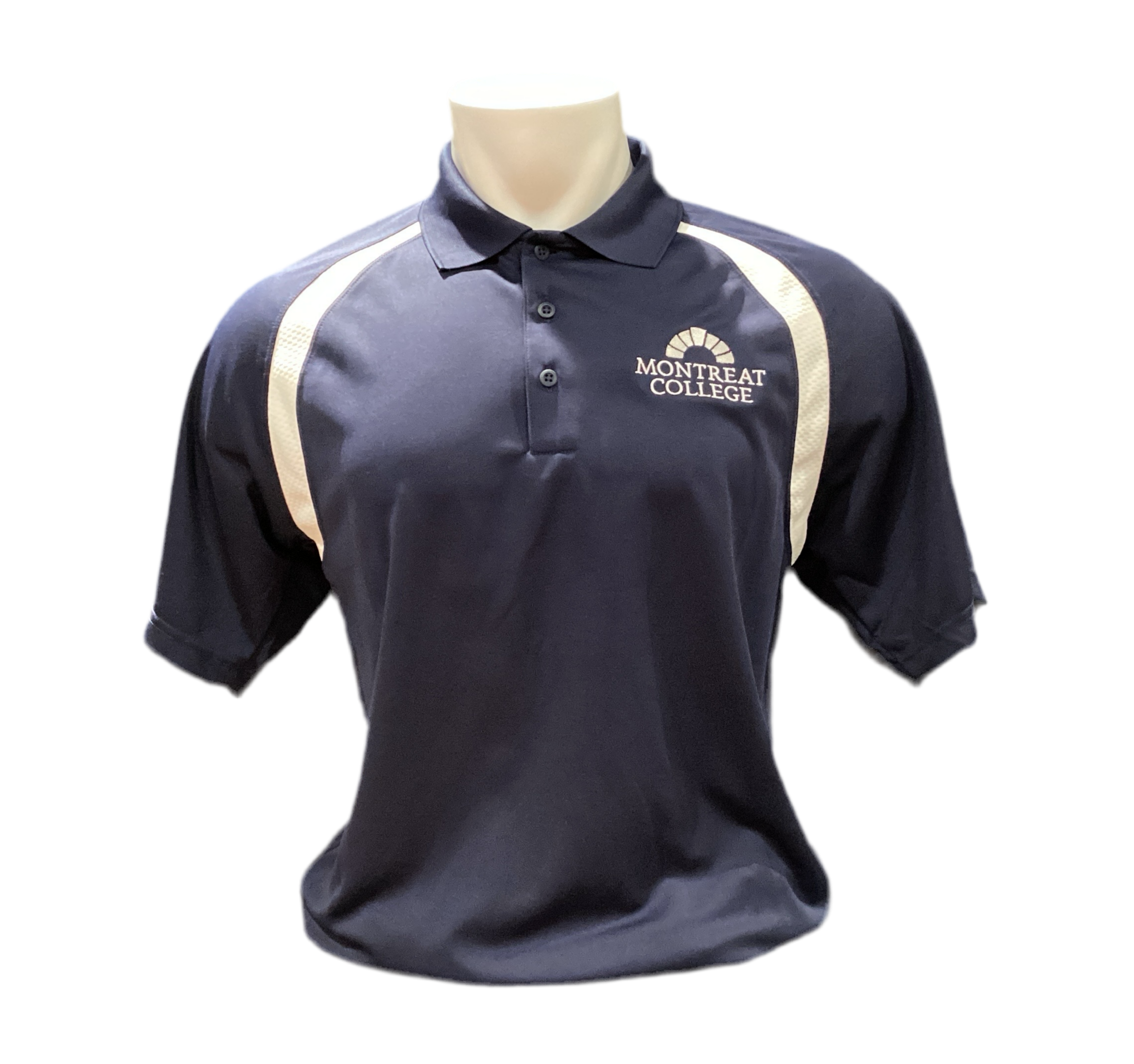 Montreat College Polo Sport-tek | Navy/White