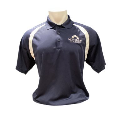 Montreat College Polo Sport-tek, Navy/White