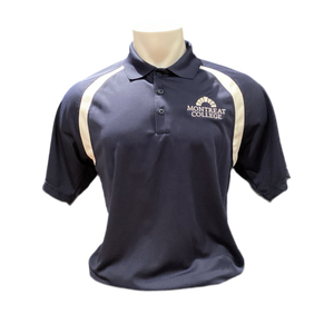 Montreat College Polo Sport-tek, Navy/White