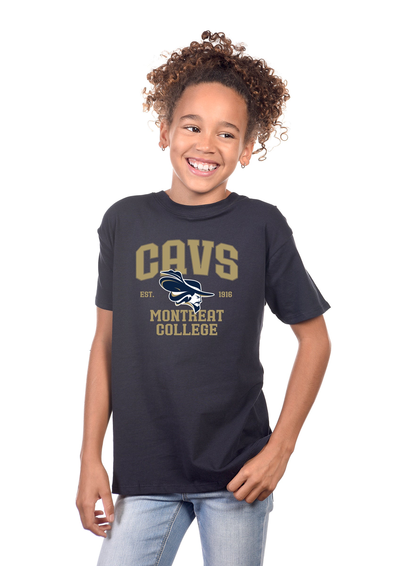 Youth Logoed Tee | Navy