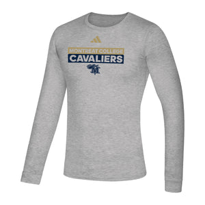 Adidias Creator Long Sleeve Performance Tee, Medium Grey Heather