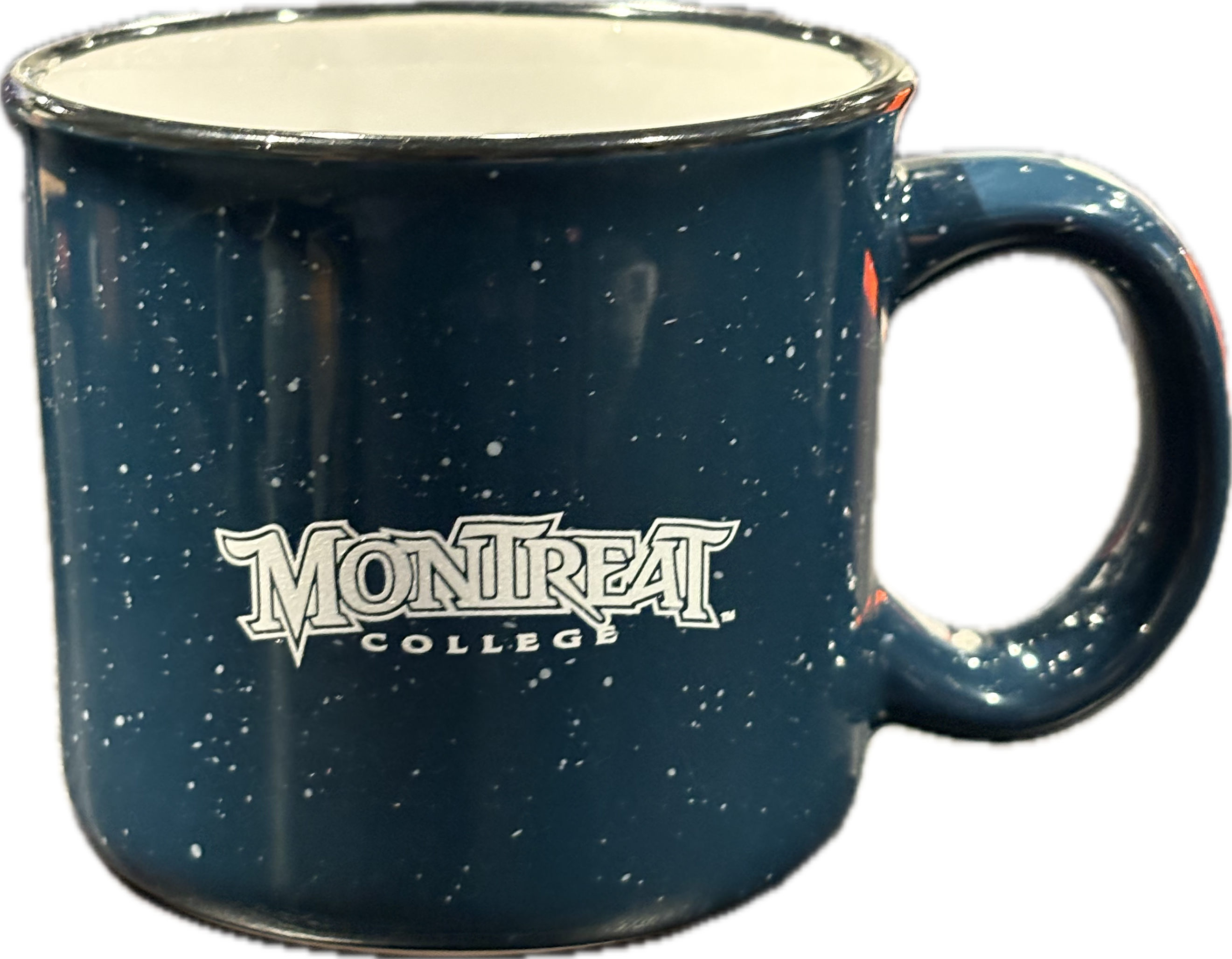 Navy Speckle Camping Mug