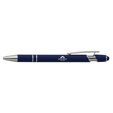 Rubber Grip Stylus Pen, Navy