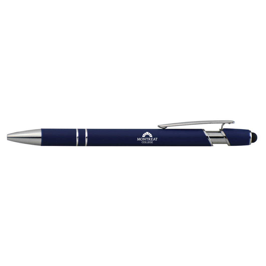 Rubber Grip Stylus Pen, Navy