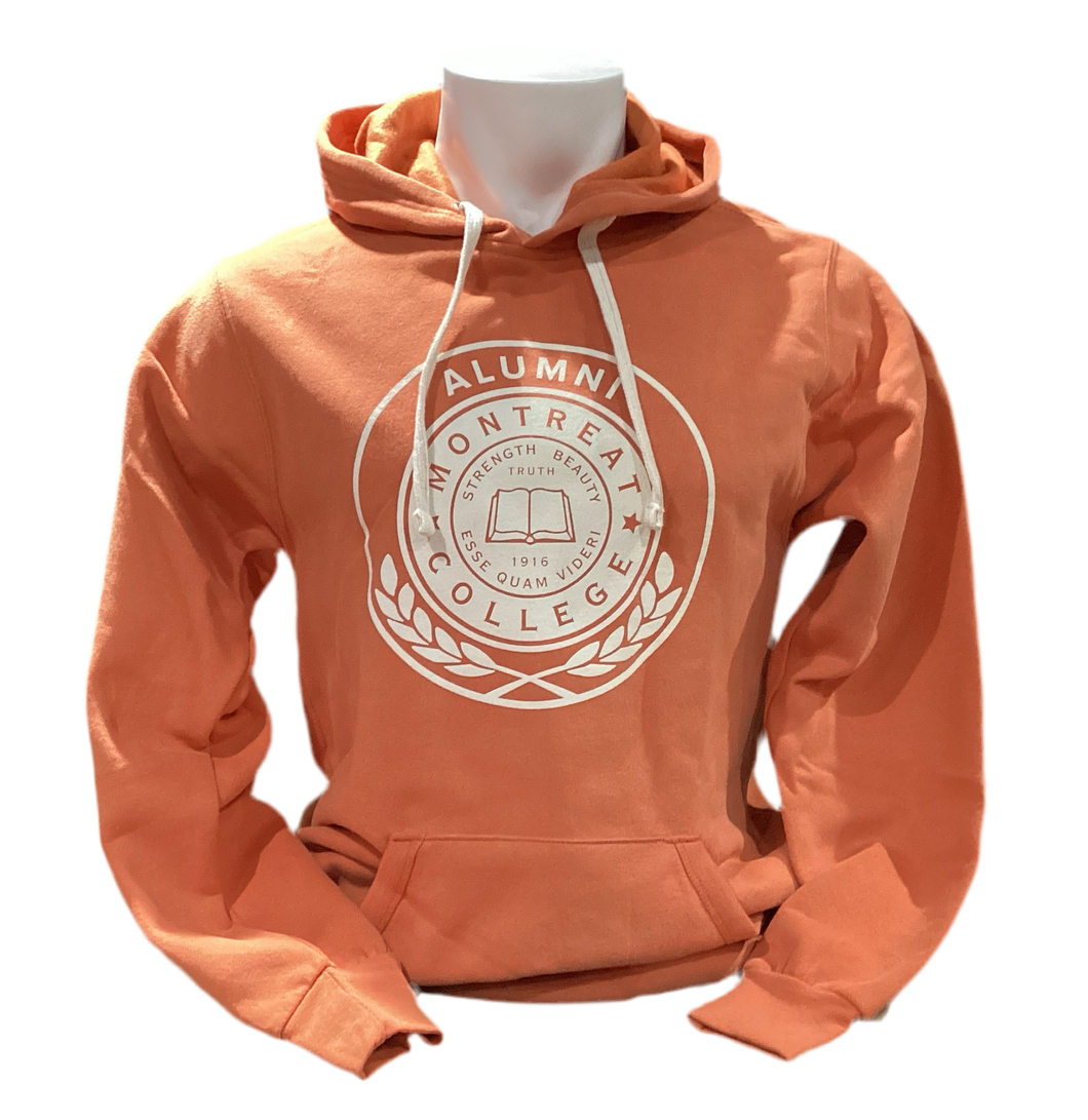 Alumni Vintage Fleece Hood MV Sport, Orange