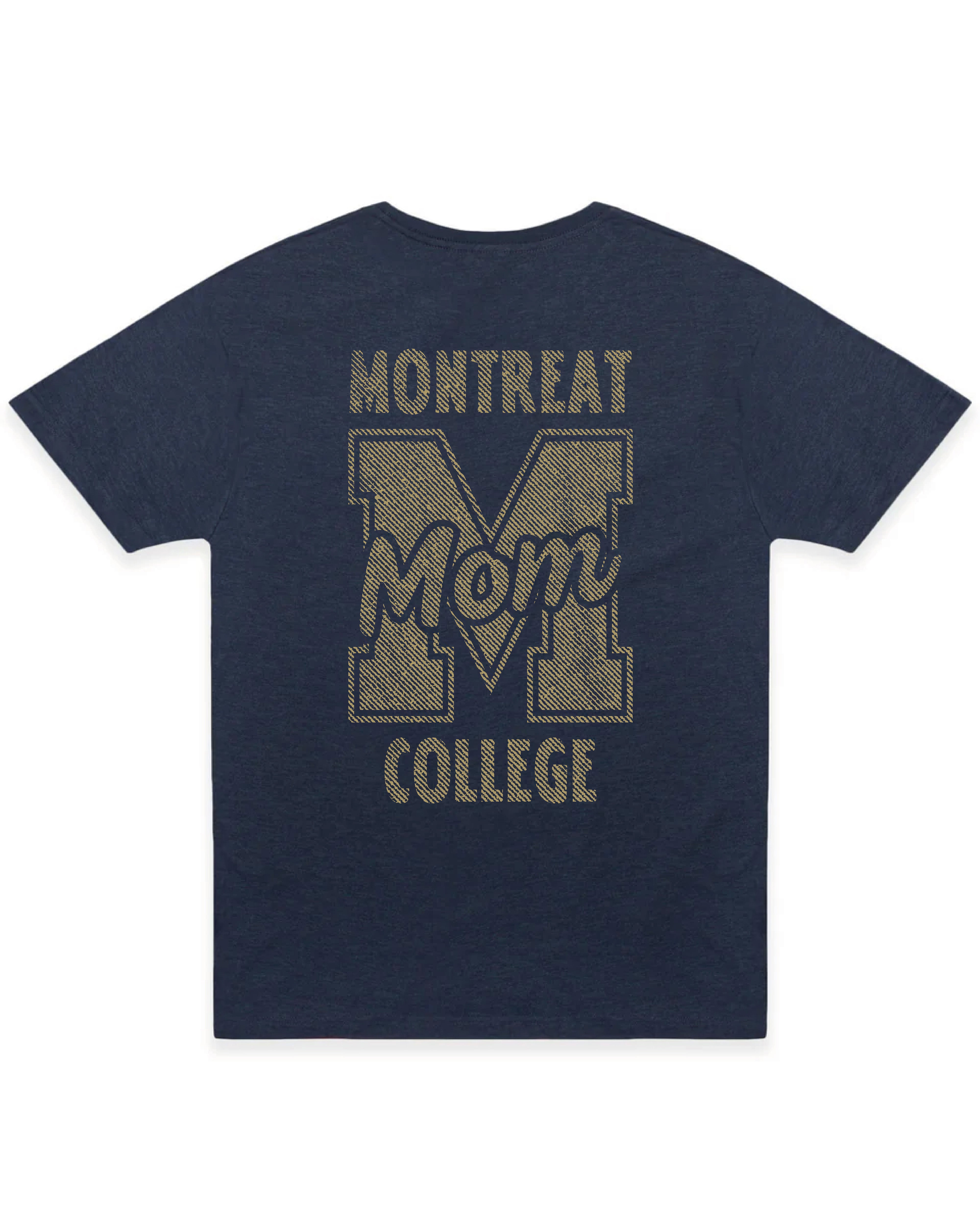 Big Block Tee | Mom | Navy Heather