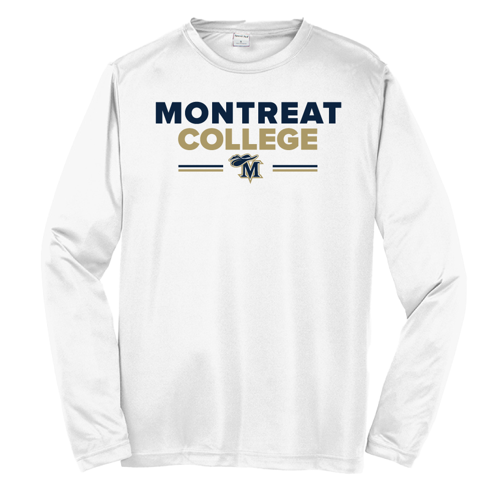 Long Sleeve Performance Tee, White