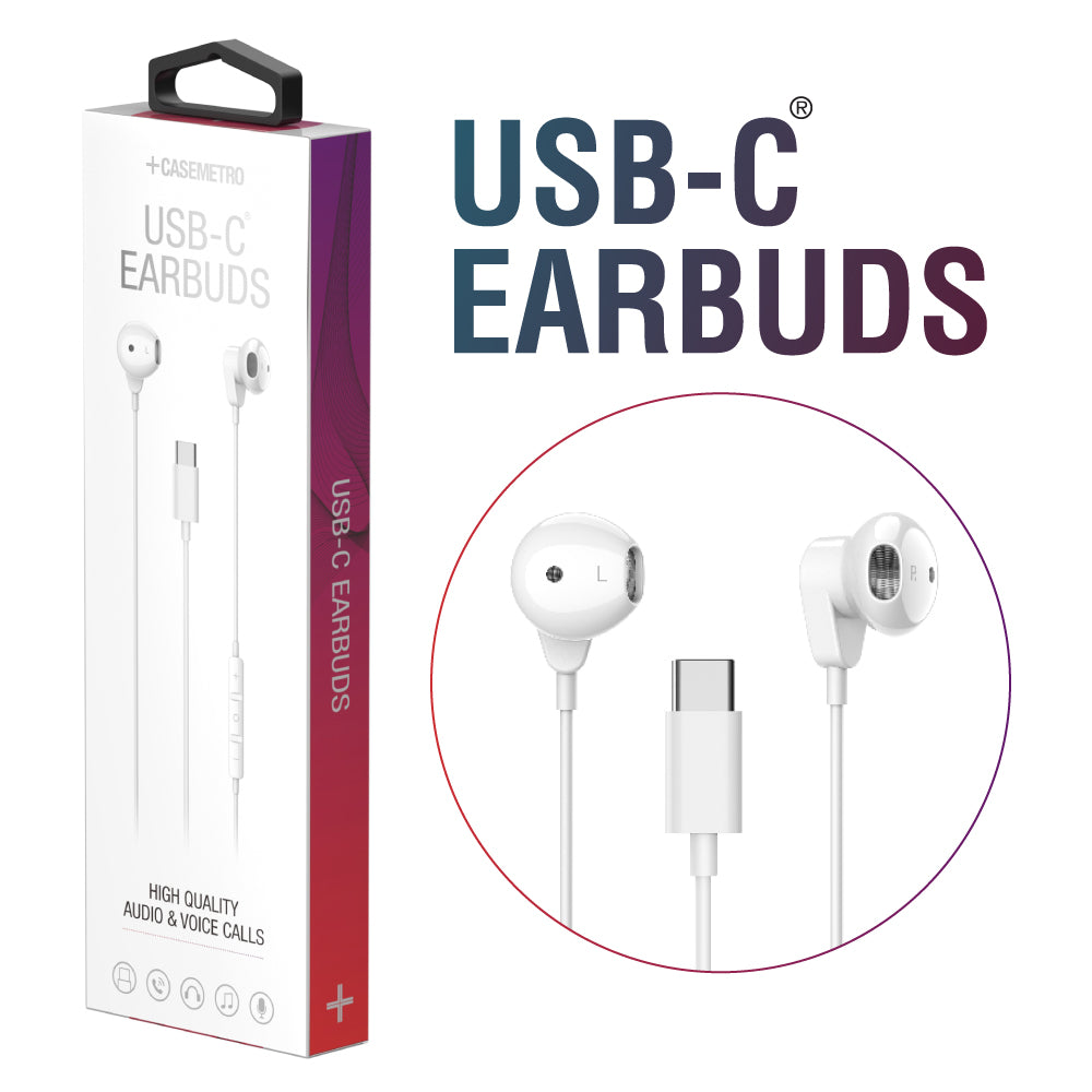 USB-C Earbuds White