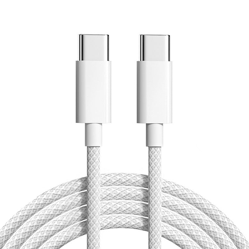 10' USB-C to USB-C Fast Cable | Silver Stripe