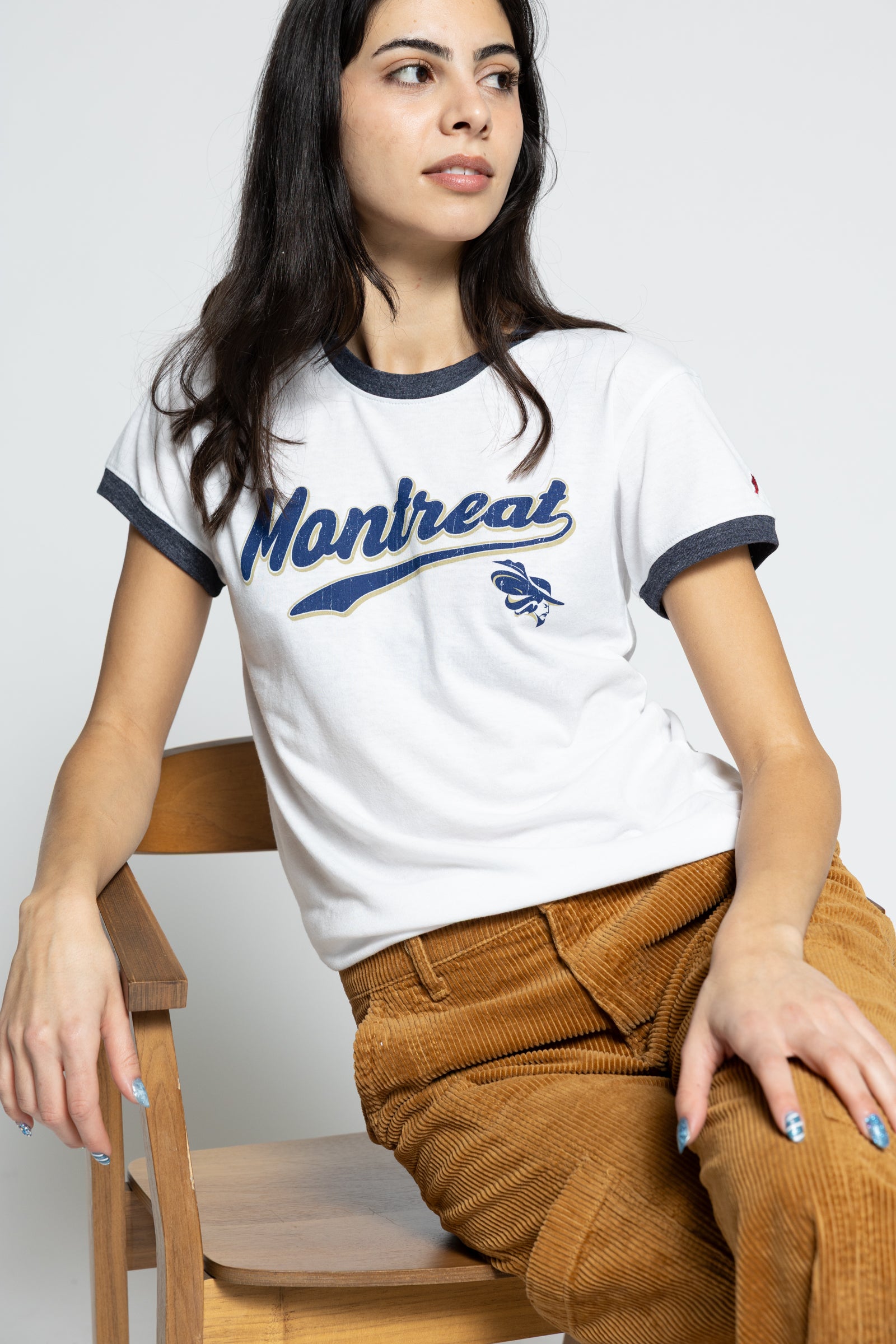 Ladies Intramural Ringer Tee | Liberty Navy