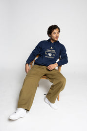 Adidias Blended Hooded Pullover | Navy