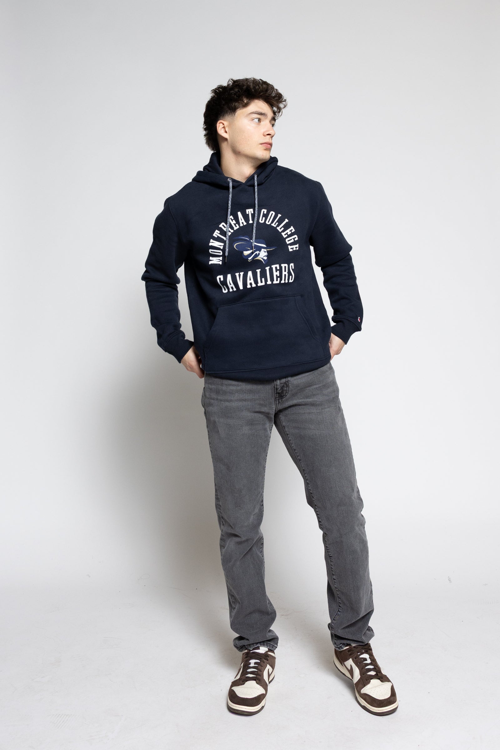 1991 Brushed Fleece Hood | Fall Navy