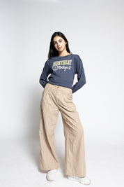 Victory Springs Ladies Crewneck | Heather Liberty Navy