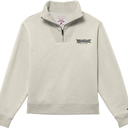 Ladies 1991 Brushes 1/4 Zip | Oatmeal